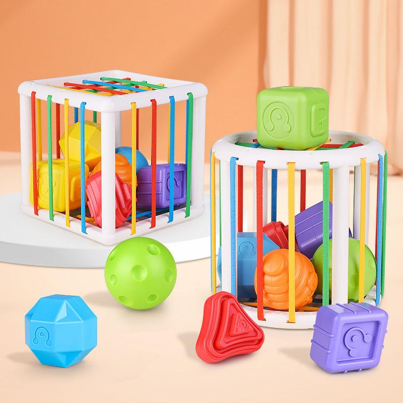 Blocos de Classificação Montessori: Brinquedo Educativo Colorido para Aprendizagem do bebê - Salanas