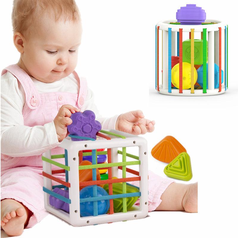 Blocos de Classificação Montessori: Brinquedo Educativo Colorido para Aprendizagem do bebê - Salanas