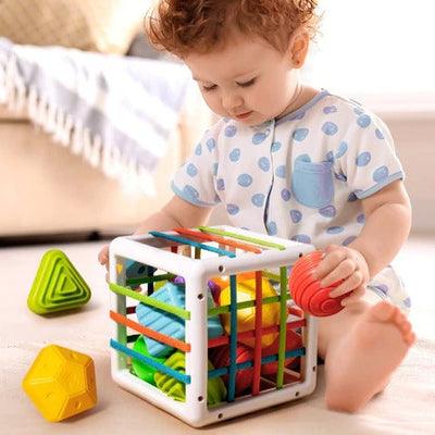 Blocos de Classificação Montessori: Brinquedo Educativo Colorido para Aprendizagem do bebê - Salanas