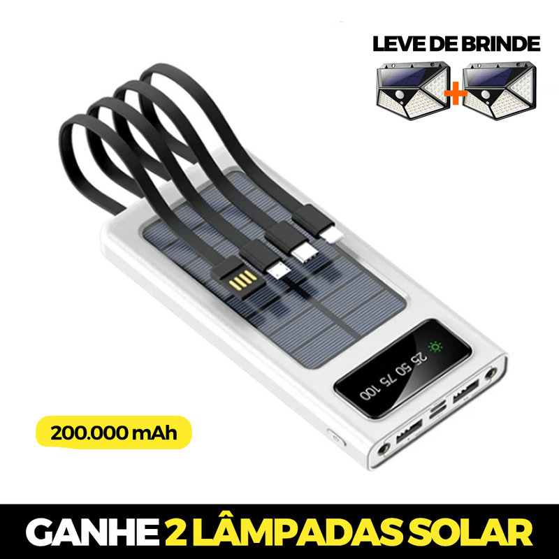 Carregador Portátil SunPro 200.000mAh | OFERTA DE VERÃO + BRINDE 🔥