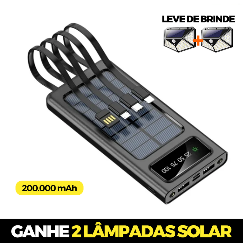 Carregador Portátil SunPro 200.000mAh | OFERTA DE VERÃO + BRINDE 🔥