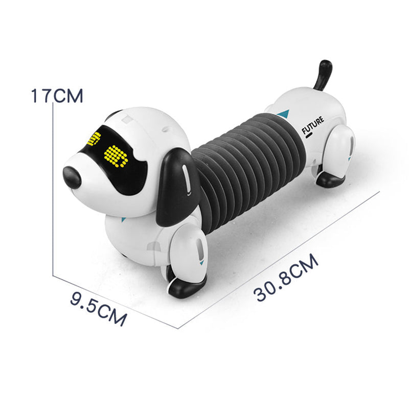 Cachorro Robô Eletrônico com Sensor de Toque Interativo e Controle Remoto - Salanas