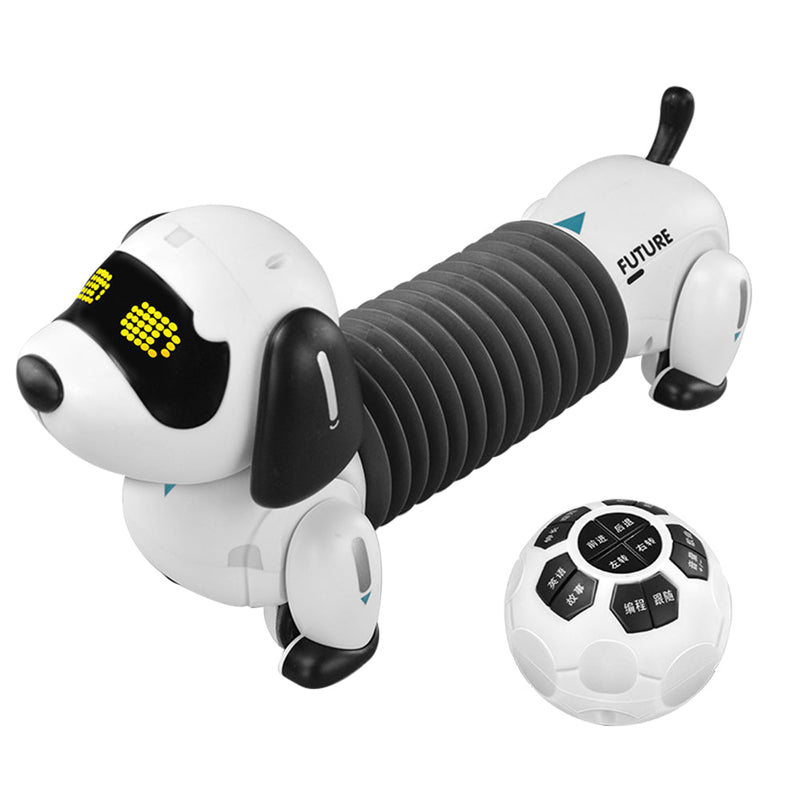 Cachorro Robô Eletrônico com Sensor de Toque Interativo e Controle Remoto - Salanas