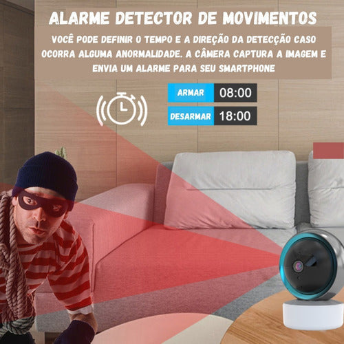 Câmera Inteligente Smart Wifi Alexa Tuya 1080p Smart Home - Salanas® - Salanas