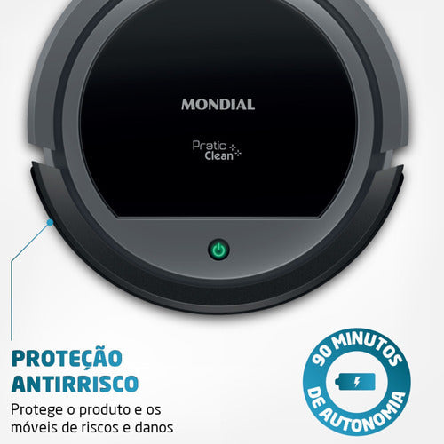 Robô Aspirador De Pó Pratic Clean - Rb-11 Mondial - Salanas® - Salanas