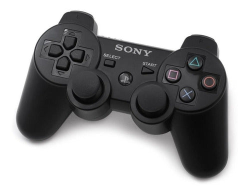 Controle joystick sem fio Sony PlayStation Dualshock 3 preto - Salanas® - Salanas