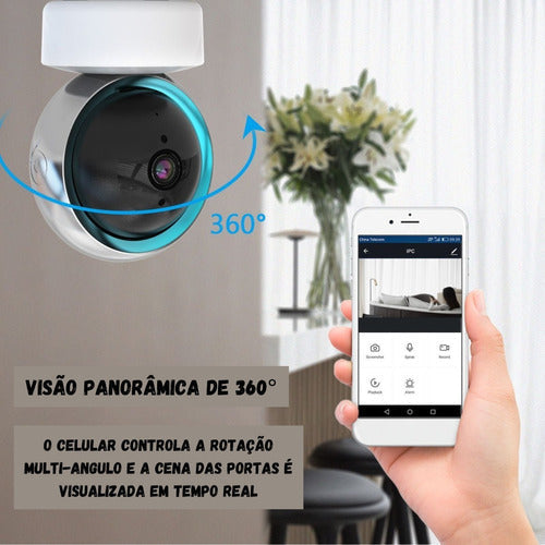 Câmera Inteligente Smart Wifi Alexa Tuya 1080p Smart Home - Salanas® - Salanas