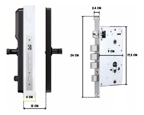 Fechadura Inteligente Com Camera Biométrica Wifi Touch - Salanas® - Salanas