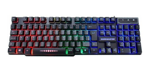 Teclado gamer K-Mex KM-5228 QWERTY RGB - Salanas® - Salanas