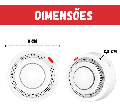 Detector Inteligente De Fumaça Wifi Alarme Sonoro Incendio - Salanas® - Salanas