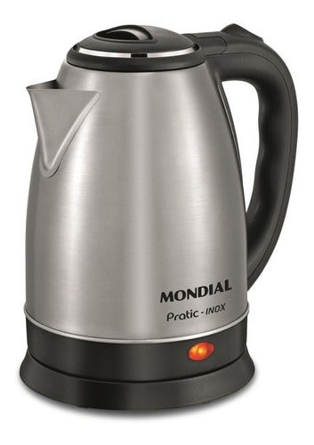 Chaleira elétrica Mondial CE-06 Pratic Inox inox 2L - Salanas® - Salanas