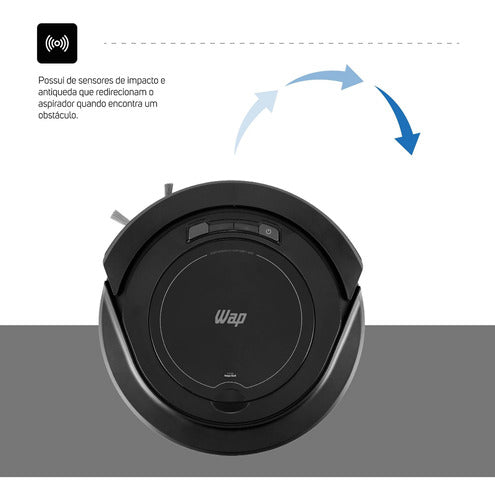 Robô Aspirador Wap Robot W90 3 Modos De Limpeza Fw009026 - Salanas® - Salanas