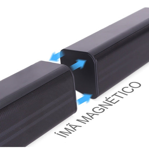 Caixa De Som Bluetooth Potente Soundbar Tv Pc Notebook Led - Salanas® - Salanas