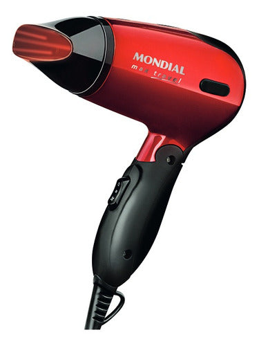 Secador de cabelo Mondial Max Travel SC-10 vermelho e preto 110V/220V - Salanas® - Salanas