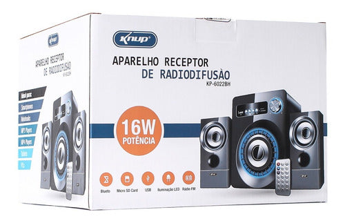 Home Theater Subwoofer 2.1 Caixa De Som P2 Para Tv Notebook - Salanas® - Salanas