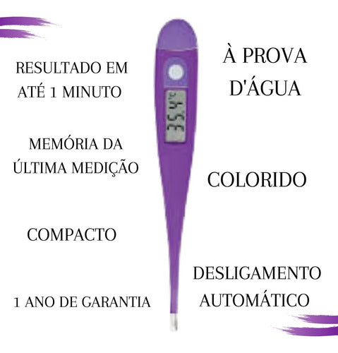 Kit Termometro Digital Estojo Lanterna Clinica Enfermagem - Salanas® - Salanas