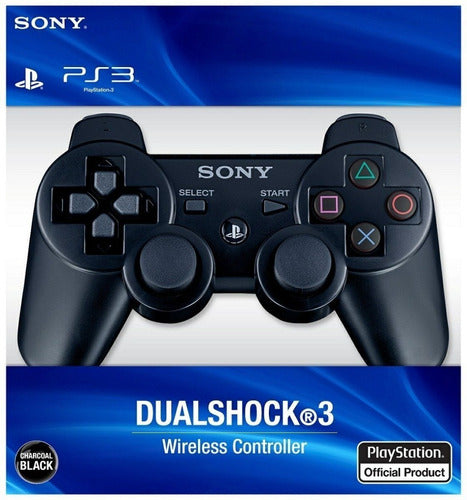 Controle joystick sem fio Sony PlayStation Dualshock 3 preto - Salanas® - Salanas