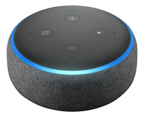 Amazon Echo Dot 3rd Gen com assistente virtual Alexa carvão 110V/240V - Salanas® - Salanas