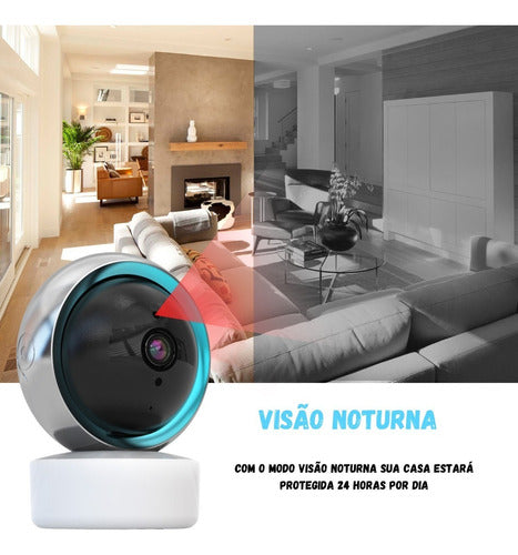 Câmera Inteligente Smart Wifi Alexa Tuya 1080p Smart Home - Salanas® - Salanas