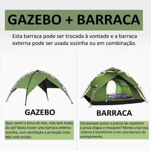 Barraca Camping De 4/5 Pessoas À Prova D'água Dois Andares - Salanas® - Salanas