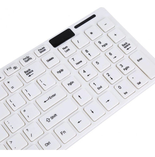 Kit Teclado E Mouse Sem Fio Wireless 2.4g + Capa Anti Poeira - Salanas® - Salanas