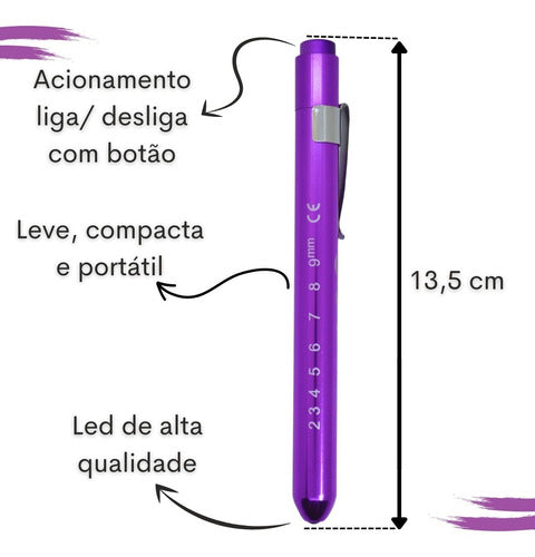 Kit Termometro Digital Estojo Lanterna Clinica Enfermagem - Salanas® - Salanas