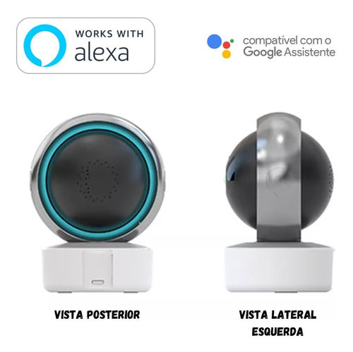 Câmera Inteligente Smart Wifi Alexa Tuya 1080p Smart Home - Salanas® - Salanas