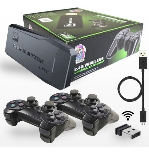 Vídeo Game Retro Console Stick Box 4k com 2 Controles Sem Fio - Salanas® - Salanas