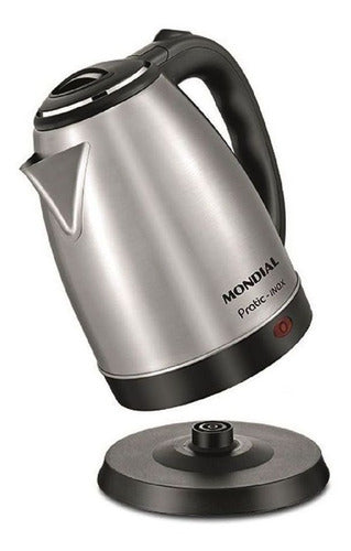 Chaleira elétrica Mondial CE-06 Pratic Inox inox 2L - Salanas® - Salanas