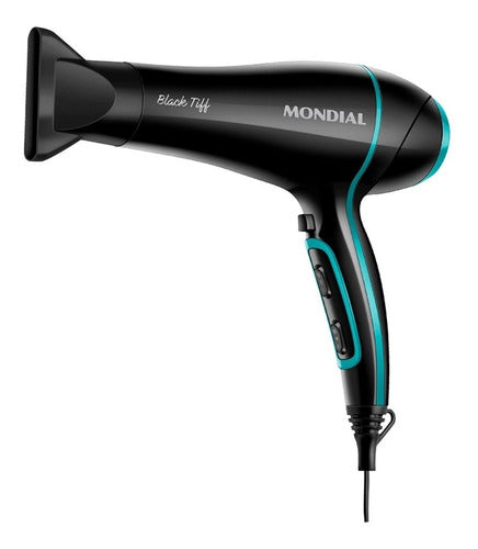 Secador de cabelo Mondial Black Tiff SCN-16 preto/azul 127V - Salanas® - Salanas