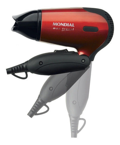 Secador de cabelo Mondial Max Travel SC-10 vermelho e preto 110V/220V - Salanas® - Salanas