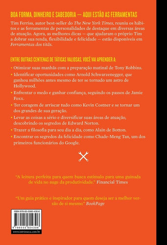 Livro Ferramenta De Titãs: As Estratégias, Hábitos E Rotinas De Bilionários, Celebridades E Atletas De Elite Tim Ferris Intrínseca - Salanas® - Salanas