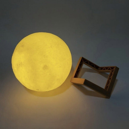 Luminária Lua Cheia 3d Abajur Mesa Portatil Decoração Quarto - Salanas® - Salanas