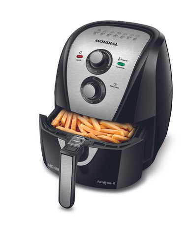 Air fryer Mondial Family Inox AFN-40 de 4L cor black/inox - Salanas® - Salanas