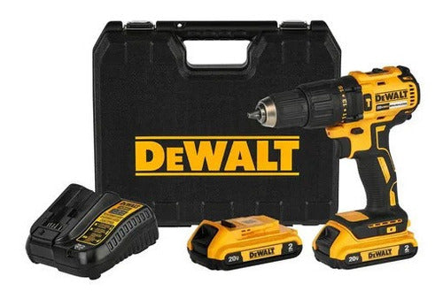 Furadeira martelete parafusadeira sem fio de 13mm DeWalt DCD7781D2-B2 20V + 2 baterías de 2Ah + accesorios com maleta de transporte 110V/220V - Salanas® - Salanas