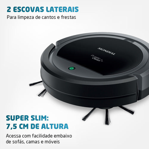 Robô Aspirador De Pó Pratic Clean - Rb-11 Mondial - Salanas® - Salanas