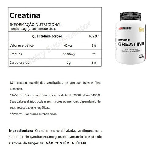 Kit Whey Protein 2kg + Bcaa + Creatina + Shaker - Salanas® - Salanas