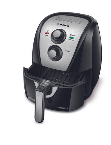 Air fryer Mondial Family Inox AFN-40 de 4L cor black/inox - Salanas® - Salanas