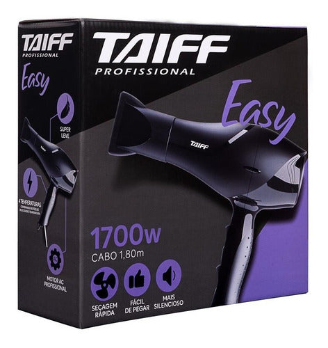 Secador de cabelo Taiff Easy preto 127V - Salanas® - Salanas