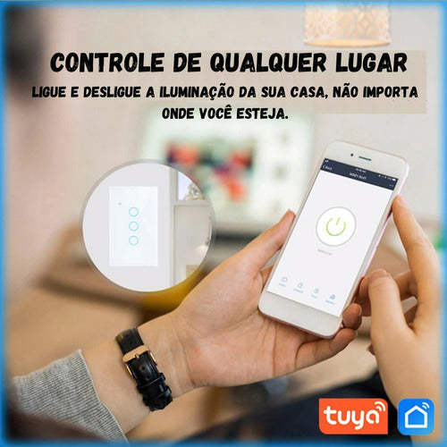 Interruptor Inteligente Wi-fi 2 Botões Alexa Google Home App - Salanas® - Salanas