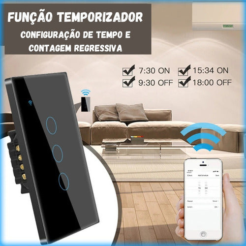 Interruptor Inteligente Wi-fi 2 Botões Alexa Google Home App - Salanas® - Salanas