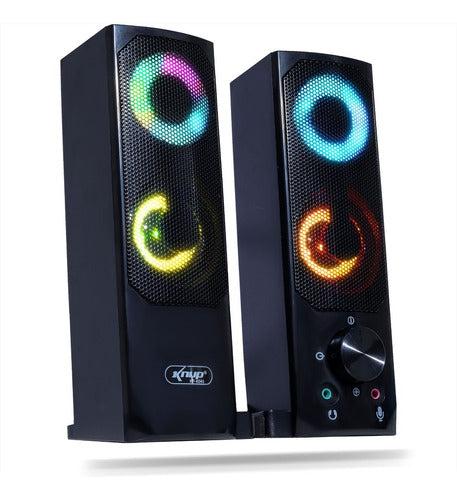 Caixa Som Gamer Soundbar Led Rgb Note Pc Note Xbox Tv P2 Usb - Salanas® - Salanas