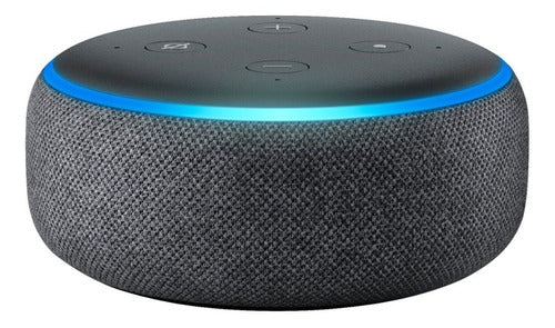 Amazon Echo Dot 3rd Gen com assistente virtual Alexa carvão 110V/240V - Salanas® - Salanas