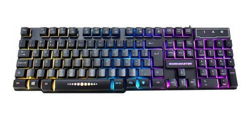 Teclado gamer K-Mex KM-5228 QWERTY RGB - Salanas® - Salanas