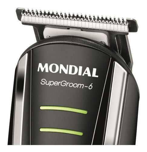 Cortador de cabelo Mondial Super Groom 6 BG-04 6410-01 110V/220V - Salanas® - Salanas