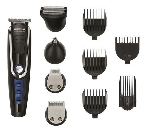 Barbeador e cortador de cabelo Mondial Super Grooming BG-03 110V/220V - Salanas® - Salanas