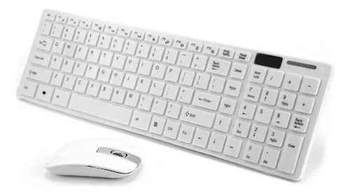 Kit Teclado E Mouse Sem Fio Wireless 2.4g + Capa Anti Poeira - Salanas® - Salanas