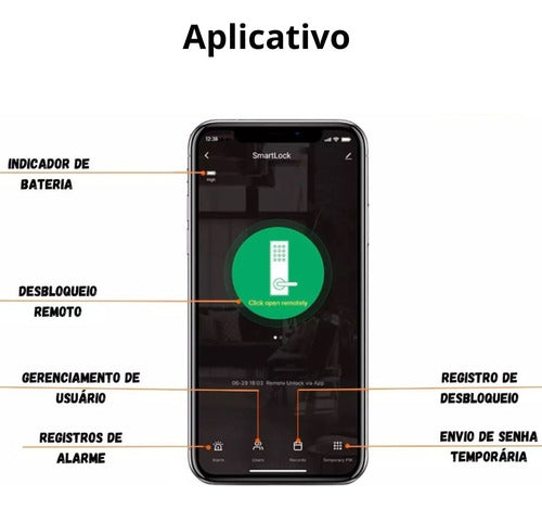 Fechadura Inteligente Com Camera Biométrica Wifi Touch - Salanas® - Salanas