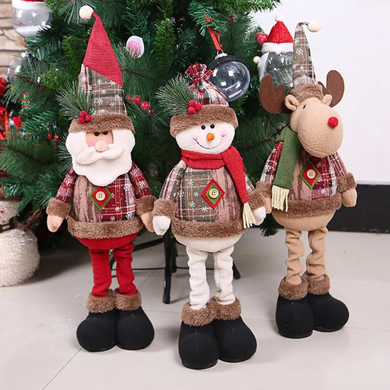 Bonecos Papai Noel Boneco de Neve e Rena Decoração de Natal