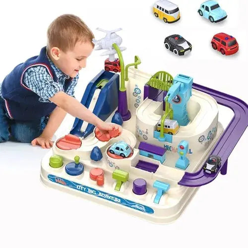 Brinquedo Educativo Trilho de Trem + 4 Peças - Salanas